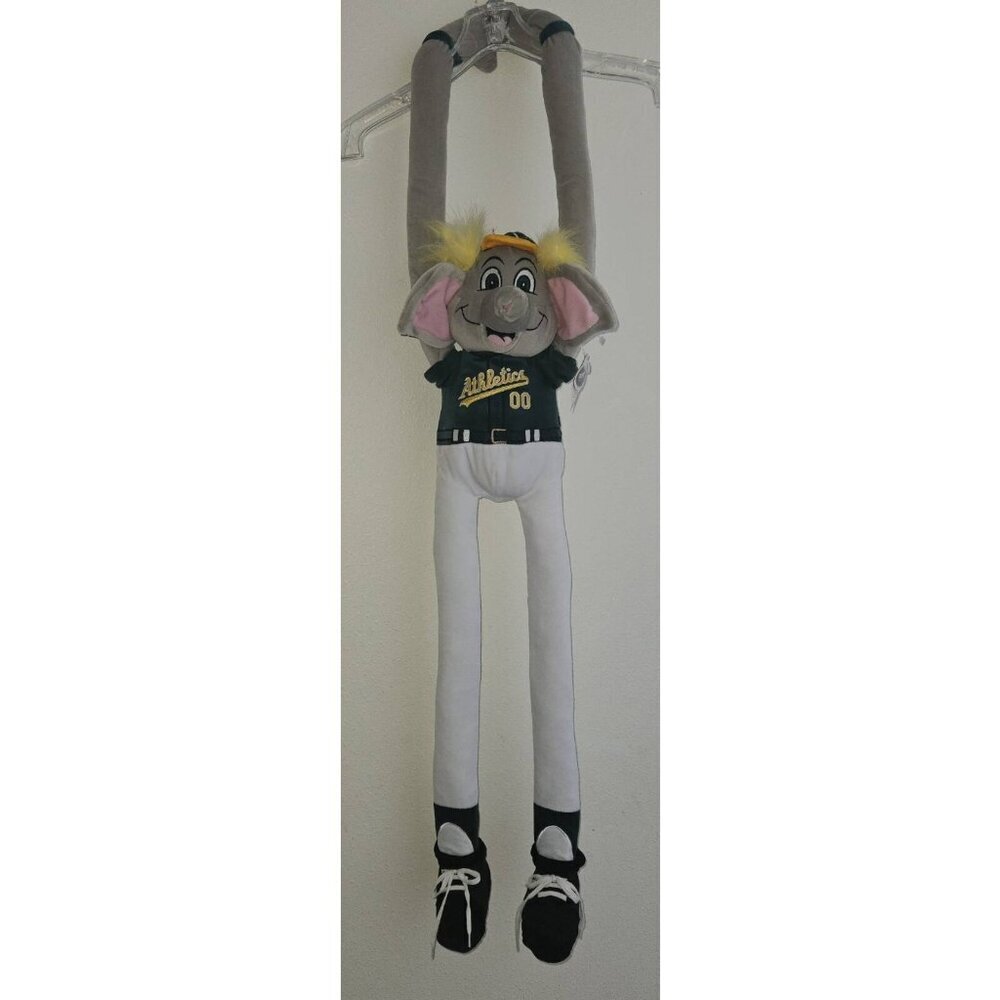 Oakland As Athletics Stomper Elephant Plush Mascot Baseball Piggyback Hangs TAGS